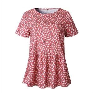 SOLD Peplum soft tee